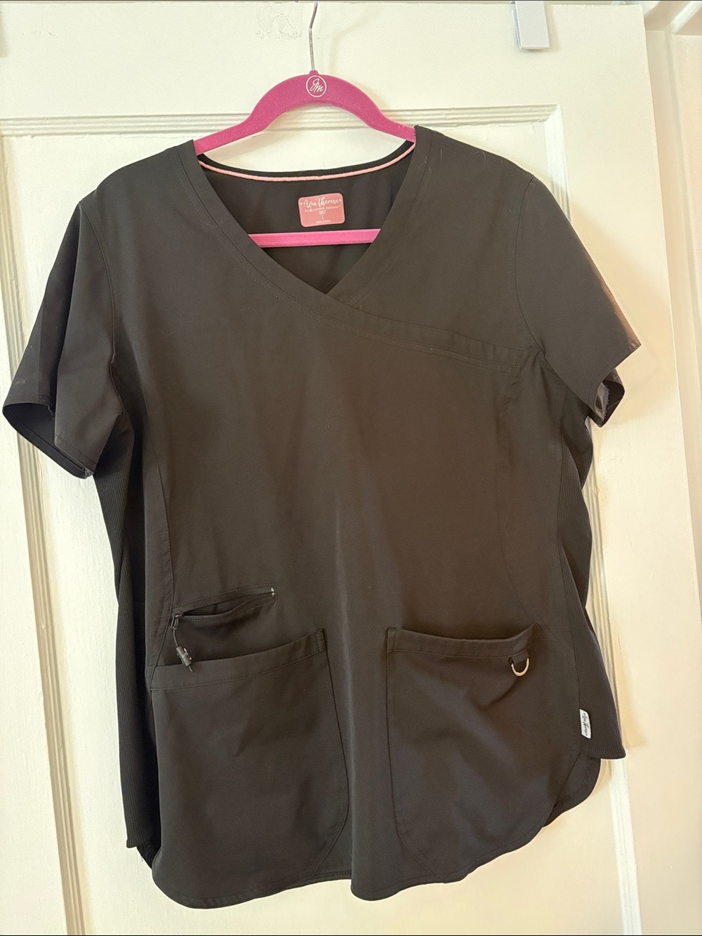 Ava Therese Short Sleeve V-Neck Scrub Top